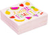 Sparkle and Bash 50-Pack Twotti Fruity Birthday Cocktail Napkins, 5 x 5 in Folded, Pink 2-Ply Absorbent