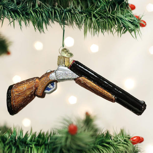 Old World Christmas Ornaments - Gun Collection Glass Blown Ornaments for Christmas Tree, Shotgun