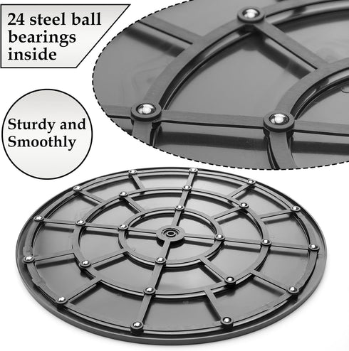 Famgee 16 Inch Lazy Susan Turntable Heavy Duty Rotating Swivel Stand Lazy Susan with Steel Ball Bearings for Flat Panel