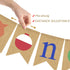 Rainlemon 1st Fishing Theme ONE Highchair Banner Boy Girl Birthday Party Jute Burlap High Chair Garland Decoration