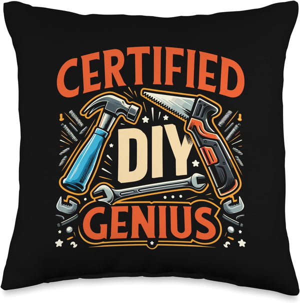 DIY Lovers Home Improvement Throw Pillow for DIY Enthusiasts