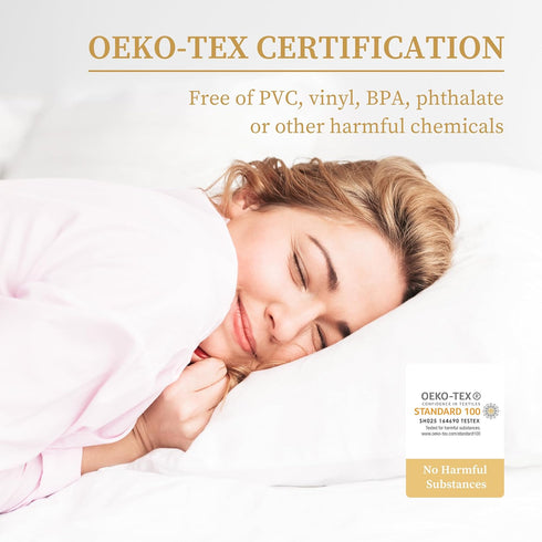 8-21 Inches King Quilted Fitted Waterproof Mattress Pad, Breathable Premium Soft Filling Mattress Protector, Deep