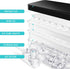 Ice Cube Trays with Lid & Bin, 64 pcs Ice Cubes, Easy Press Release, 2 Trays, 1 Ice Bucket & Scoop, Black
