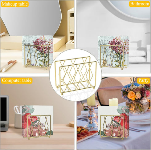 Modern Metal Napkin Holder for Paper Napkins & Kitchen Dining, Suitable for All Room Decors
