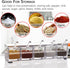 V·RESOURCING Clear Seasoning Box, 5 Pieces Clear Storage Container for Spice, Salt, Sugar, Condiment Jars with Spoons