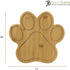 Totally Bamboo Paw Shaped Bamboo Wood Cutting Board, Great Gift for Dog and Cat Lovers