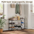 Vellzeyce Closet,Wide 3 Shoe Rack,Long Shoe Organizer for Shoe Storage for Entryway, Tier Sturdy Metal Free Standing