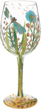 Lolita Dragonfly Summer Artisan Painted Wine Glass Gift, 440 ml