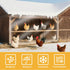PJT 16Mil Winter,6x10ft Chicken Coop Covers for Thicken Clear Winterizing Insulation Vinyl Tarp for Chicken