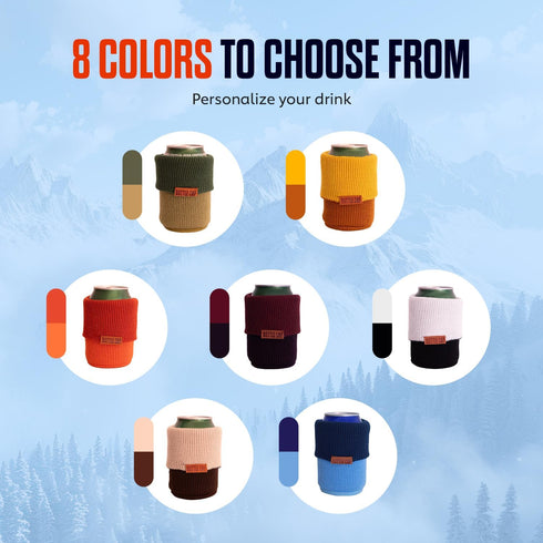 Bottle Cap 2-in-1 Cozy 12 oz, 16oz+ Can and Bottle Sleeve - Insulated Fits Cans, Bottles & Coffee Cups. Keeps Drinks