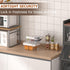 Counter, Bread Box with Ice Chilled Condiment Caddy, Portable Airtight Storage Container with Lid Handle for Kitchen