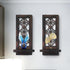 Set 2 Room.(15 x6 ZOLAPI of Candle Sconces, Farmhouse Accent Wall Sconce, Caramel Color Candle Holder Wall Decorations