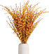 DoubleWood 10Pcs 29.5" Long Artificial Flower Winter Jasmine Folk Pip Berry Plant Dry