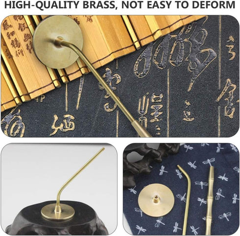 NUOBESTY Incense Ash Long Handle Press Seal Stick Shovel for DIY Fragrance Accessories Home Shop Decor