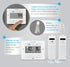 AcuRite Digital Wireless Fridge and Freezer Thermometer, Matte White, with Alarm and High/Low Temperature Records