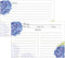 Recipe Cards 4x6, Premium Double-Sided Recipe Cards, 60 PCS Blank Recipe Cards for Wedding, Bridal Shower, Housewarming(4x6, Blue Hydrangea) by LuBudingJoy