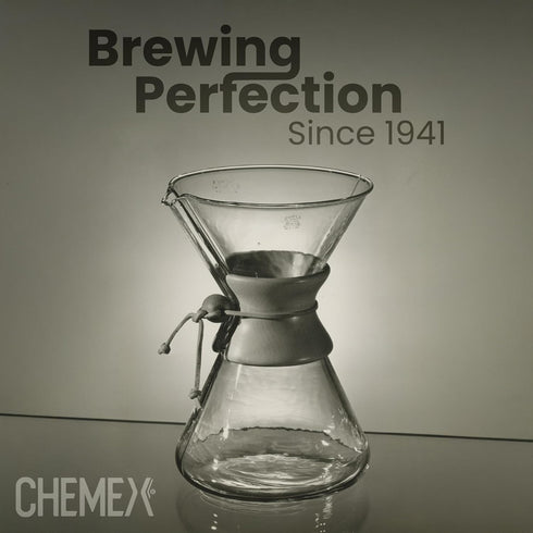 6-Cup Packaging Chemex Pour-Over Glass Coffeemaker - Glass Handle Series - - Exclusive