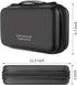 alavisxf xx CD Case, Portable Zipper Holder for 96 Capacity Blu-ray DVD, Disc Storage Organizer Wallet Bag (Black)