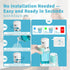 WannSenn Set, 25oz Automatic Mouthwash Dispenser for Bathroom Smart Electric Mouthwash Dispenser with Cup Holder