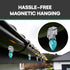 C9 50 Pack (0.7x1.1x0.07) Signs Authority Magnetic Light Clips for Sockets Heavy Duty Outdoor String Light Clips Roof