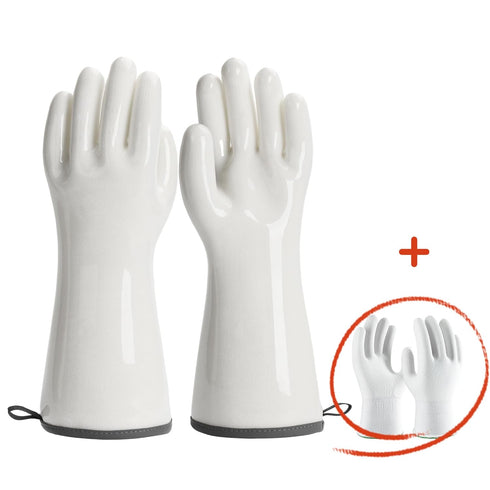 Silicone Gloves: Heat Resistant Kitchen Gloves for Cooking, Grilling, Baking, XL, Waterproof