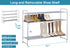 Closet, 30 4 KIMBORA Long Shoe Rack for Pairs Stackable Shoe Storage Organizer Wide Tier Sneaker Shelf for Bedroom