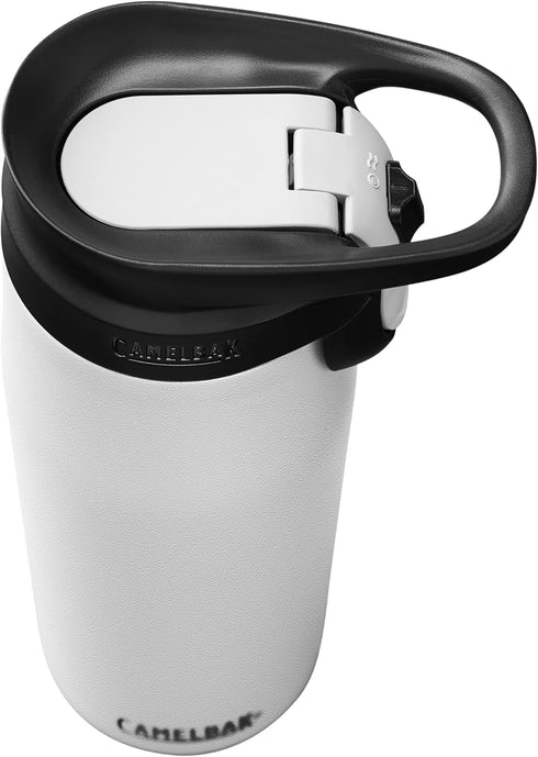 CamelBak Forge Flow Coffee & Travel Mug, Insulated Stainless Steel with Non-Slip Silicon Base, 20oz, White