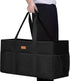 LHZK Stand Up Extra Large Utility Tote Bag with Lid, Utility Tote Bag with Metal Wire Frame and the Sides Rinforced