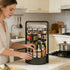 CLOKTA 2 Countertop Rotating Spice Rack with Paper Towel Holder, Tier Turntable Lazy Susan, Seasoning Organizer