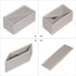 DIOMMELL Foldable Cloth Storage Box, Closet Dresser Drawer Organizer, Fabric Baskets for Clothes, Set of 9 Grey 090