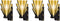 Beistle 3-D Great 20s Wall Sconces 4-Pack Double-Sided Art Deco Cardstock Decorations