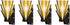 Beistle 3-D Great 20s Wall Sconces 4-Pack Double-Sided Art Deco Cardstock Decorations