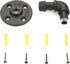 Industrial Style Wall Mounted Metal Iron Pipe Coat Hanger, Robe Towel Hook for Bathroom Bedroom