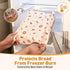 3 Pack Set, Tirphy Reusable Bread Bags and Bowl Cover Beeswax Bread Bags for Sourdough, Homemade Bread Storage to Keep