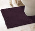 LuxUrux Plum Bath Mat, U-Shaped Contoured Rug for Around Toilet, Super Absorbent Shaggy Bath Rug