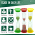 Sand Timer for Kids - Set of 4 Colorful Hour Glasses (1Min, 2Min, 3Min, 5Min) for Classroom & Home