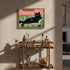 8x10 inch Funny Black Cat Martini Wall Art Eclectic Whimsical Cat Wall Decor Cocktail Bar Cart Painting Canvas Print