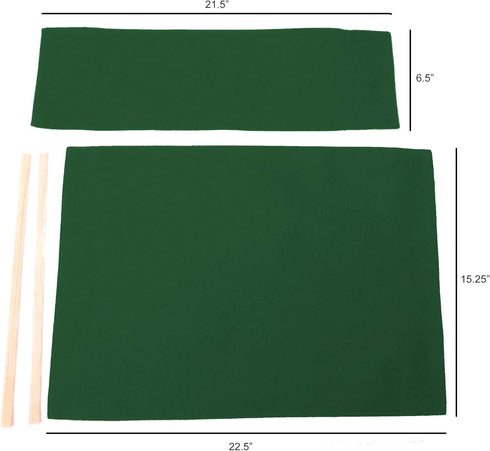 Everywhere Chair Replacement Cover Canvas for Director's Chair (Flat Stick) - Hunter Green