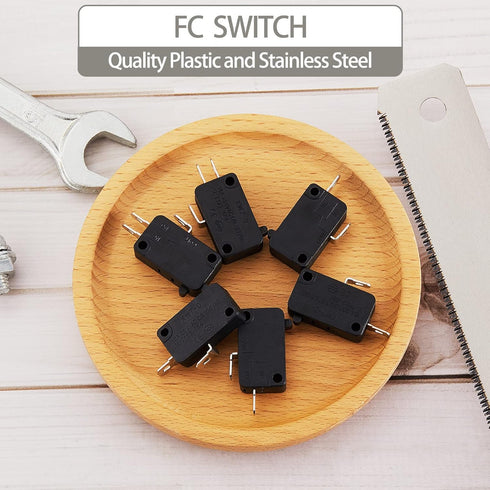 Weewooday 6 Pcs Microwave Oven Door Switch Replacement Parts, Compatible with Most Microwave Ovens
