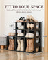 5 Closet HAIXIN Shoe Organizer Rack for Small Spaces Tier Plastic Vertical Narrow Shelves for Black Shoe Holder, Stand