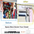 devesanter 6 Pack Non-Slip S-Shape Pants Hangers, Stainless Steel Closet Storage Organizer for Trousers, Jeans, Scarf -