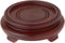 Bard's Dark Wood Decorative Base, 1.25" H x 3.5" W x 3.5" D for 2.5" Display Diameter