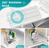 Counter (2 Sinnsally Kitchen Sponge Holder,Sink Caddy Organizer with High Brush Holder,Stainless Steel Sink Box Dish