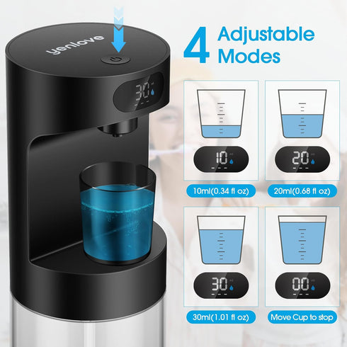 Bathroom,20.29 oz Set 4 Cups,4 Automatic Mouthwash Dispenser for Touchless Electric Mouth Wash Dispensers Bathroom