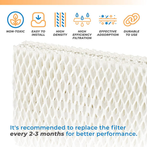 ANTOBLE 4 Pack WF813 Humidifier Filter Replacement for ReliOn RCM-832, ProCare, Equate Cool Mist Humidifier Filters