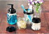 Amolliar Mason Jar Foaming Soap Dispenser, Plastic Pump with Rustproof Stainless Steel Lid, Black (2 Pack)