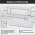 Segbeauty 2 Tier Bathroom Tray Countertop Organizer, 11 x 4.3in Instant Drying Stone Tray for Kitchen, Bathroom