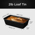 Wrenbury Large 2lb Loaf Pan for Baking Bread - Non Stick 2 lb Bread Pan - High Performance Bread Loaf Pan - Heavy Gauge Carbon Steel 2 Pound Cake Pan - Loaf Tin 9.5" by Wrenbury