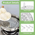 10in Steamer Rack, Stainless Steel Canning Rack Cooking Food Steaming Tray for Pressure Cooker