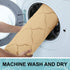OLANLY U-Shaped Memory Foam Toilet Rugs 24x20, Ultra Soft Non-Slip Thick Bath Mat, Machine Wash Dry, Beige